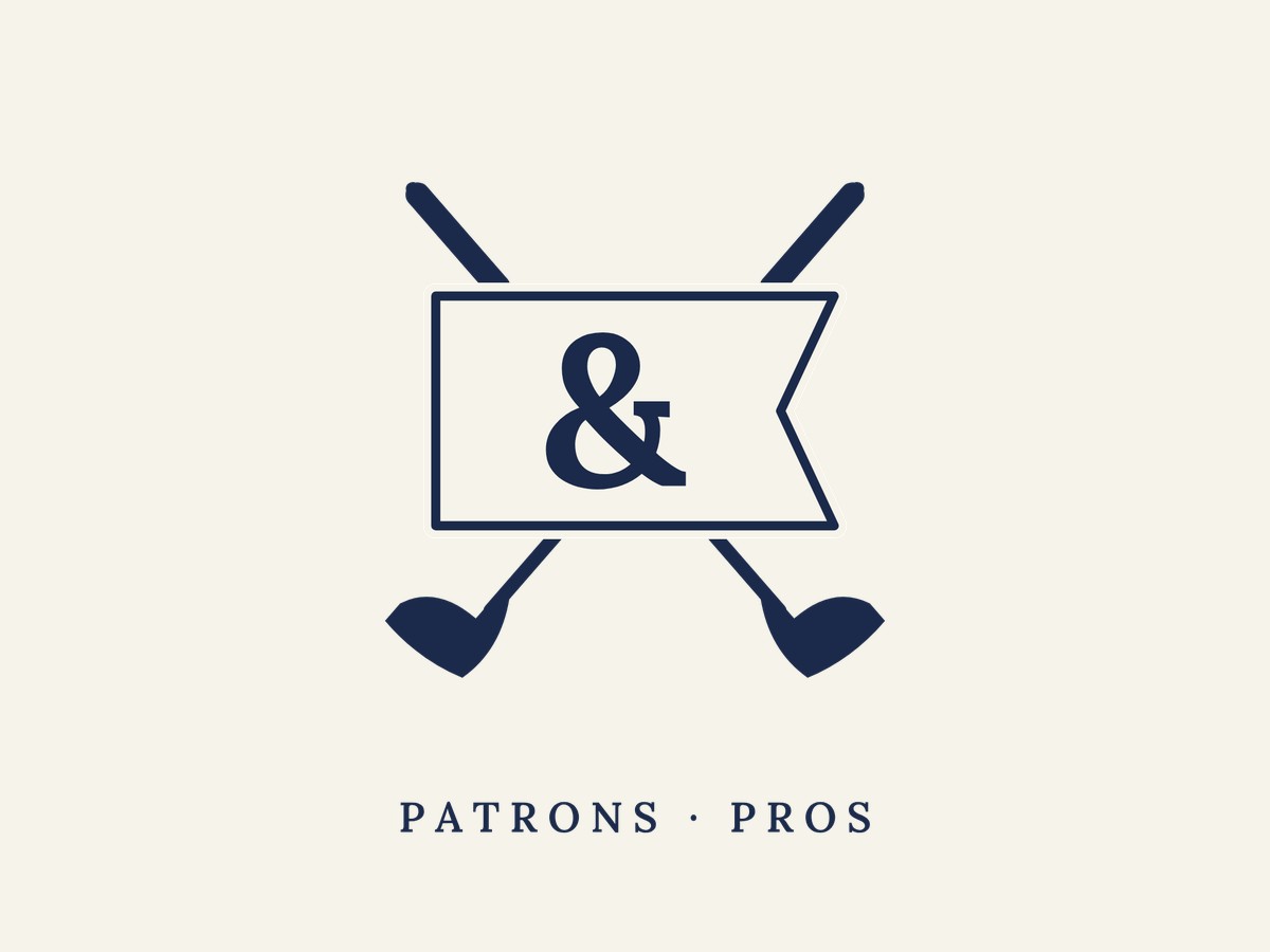 The Patrons & Pros burgee in navy
